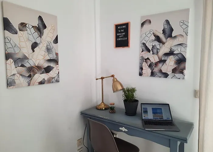 Sun & Surf Loft, Near Main Street And Beach, Wifi Fiber, Winter Garden With Sea View Corralejo